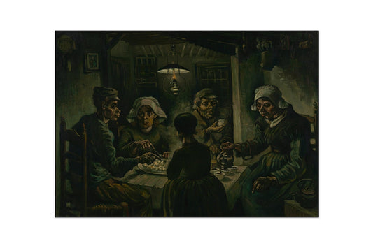 Akustikgemälde Die Kartoffelesser – Vincent van Gogh, schallabsorbierende Wandkunst