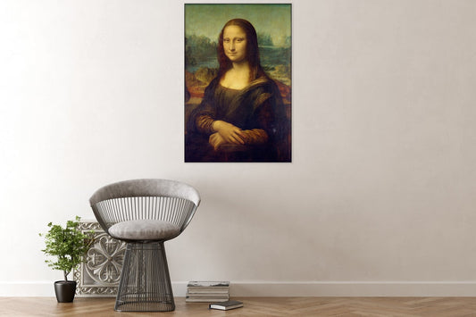 Akustisches Gemälde Mona Lisa – Leonardo da Vinci, schallabsorbierende Wandkunst