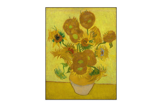 Akustikgemälde Sonnenblumen – Vincent van Gogh, schallabsorbierende Wandkunst