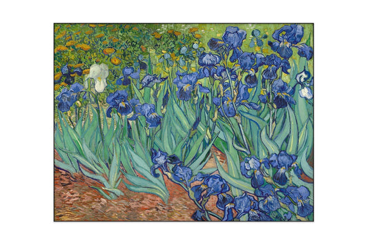 Akustikgemälde Schwertlilien – Vincent van Gogh, schallabsorbierende Wandkunst