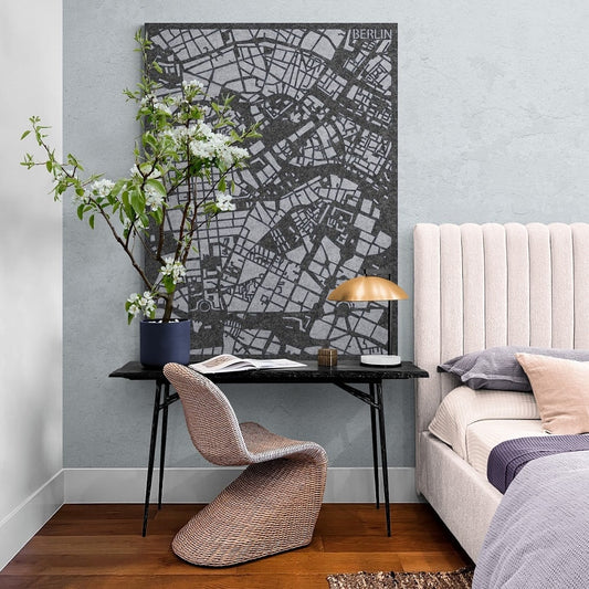 Akustische Stadtpläne Berlin – 3D-Stadtplan aus PET-Filz
