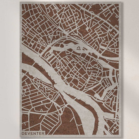 Akustische Stadtpläne Deventer – 3D-Stadtplan aus PET-Filz