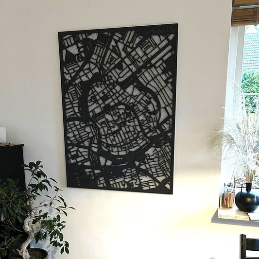 Akustische Stadtpläne Groningen – 3D-Stadtplan aus PET-Filz
