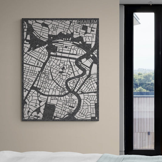 Akustische Stadtpläne Haarlem – 3D-Stadtplan aus PET-Filz