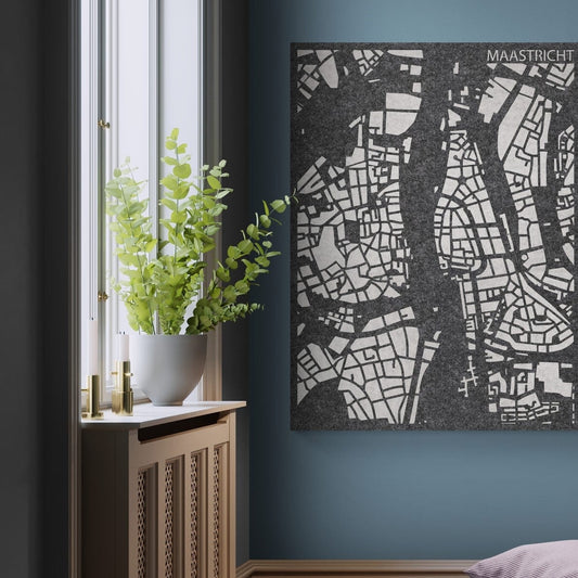 Akustischer Stadtplan Maastricht – 3D-Stadtplan aus PET-Filz