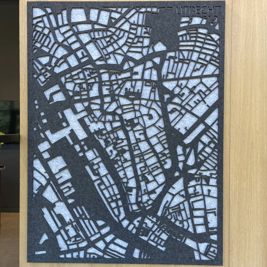 Akustischer Stadtplan Utrecht – 3D-Stadtplan aus PET-Filz