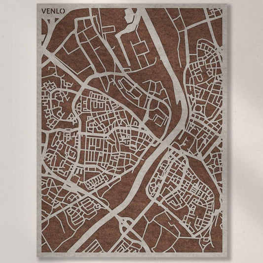 Akustischer Stadtplan Venlo – 3D-Stadtplan aus PET-Filz