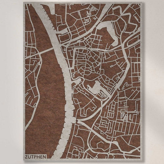 Akustischer Stadtplan Zutphen – 3D-Stadtplan aus PET-Filz