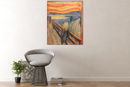 Akustisches Gemälde Der Schrei – Edvard Munch, schallabsorbierende Wanddekoration