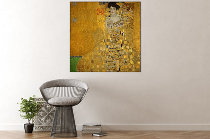 Akustisches Gemälde Porträt von Adèle Bloch-Bauer I – Gustav Klimt, schallabsorbierende Wanddekoration