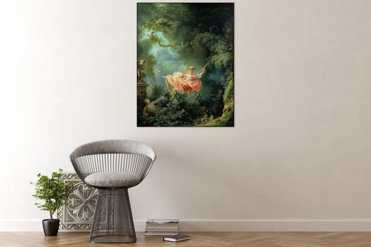 Akustisches Gemälde Die Schaukel – Jean-Honoré Fragonard, schallabsorbierende Wandkunst