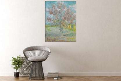 Akustikgemälde Der rosa Pfirsichbaum – Vincent van Gogh, schallabsorbierende Wandkunst