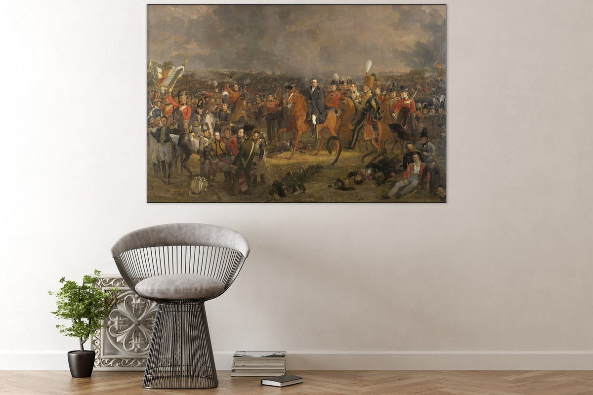 Akustisches Gemälde Die Schlacht von Waterloo – Jan Willem Pieneman, schallabsorbierende Wandkunst