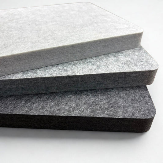 EASYfelt Panel 25 mm in de drie grijstinten