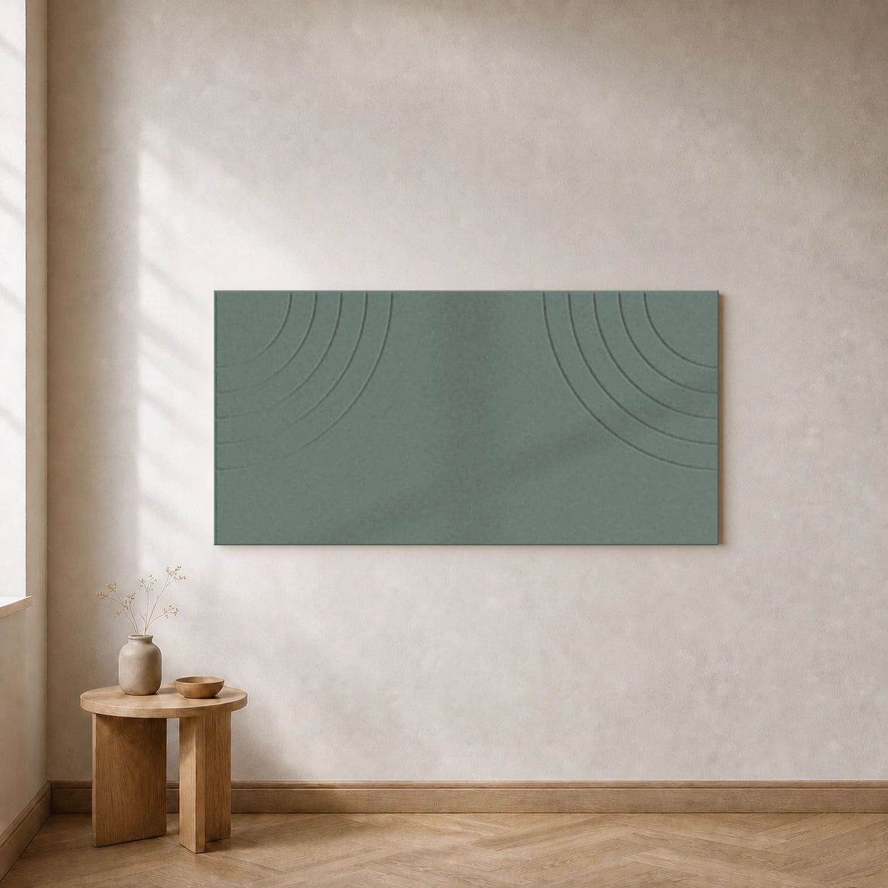 Curvy Design A | Eucalyptus | 120 × 60 cm
