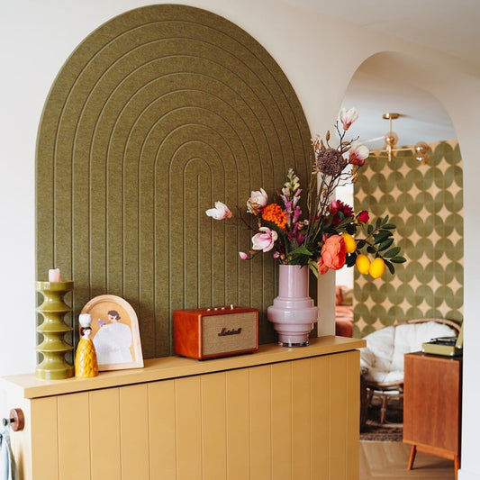 Wall Arch Contour in Moss als decoratief wandpaneel